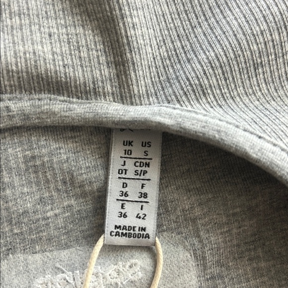 Adidas Gray Ribbed Tank Top - Picture 5 of 5